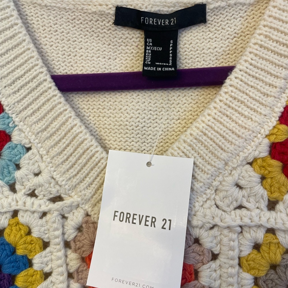 Forever 21 Crochet Vest - Picture 4 of 5